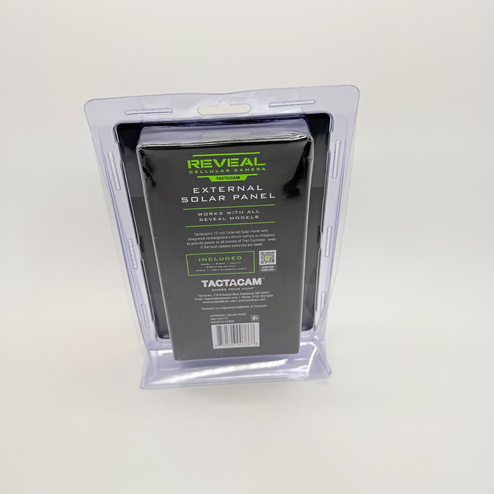 Tactacam Reveal External Solar Panel – Power Your Reveal Trail Camera with Solar
