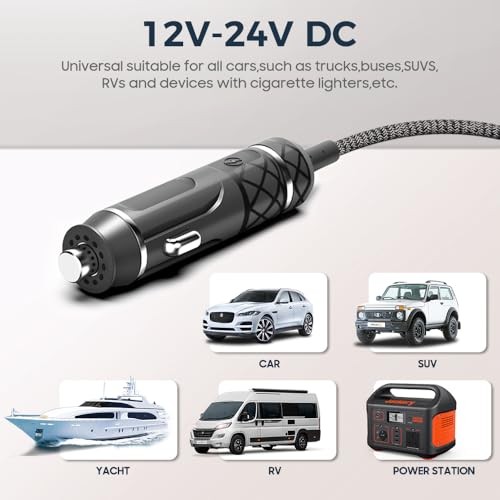 12V/24V Cigarette Lighter XT60 Car Charger Plug for Ecoflow Delta/River/River