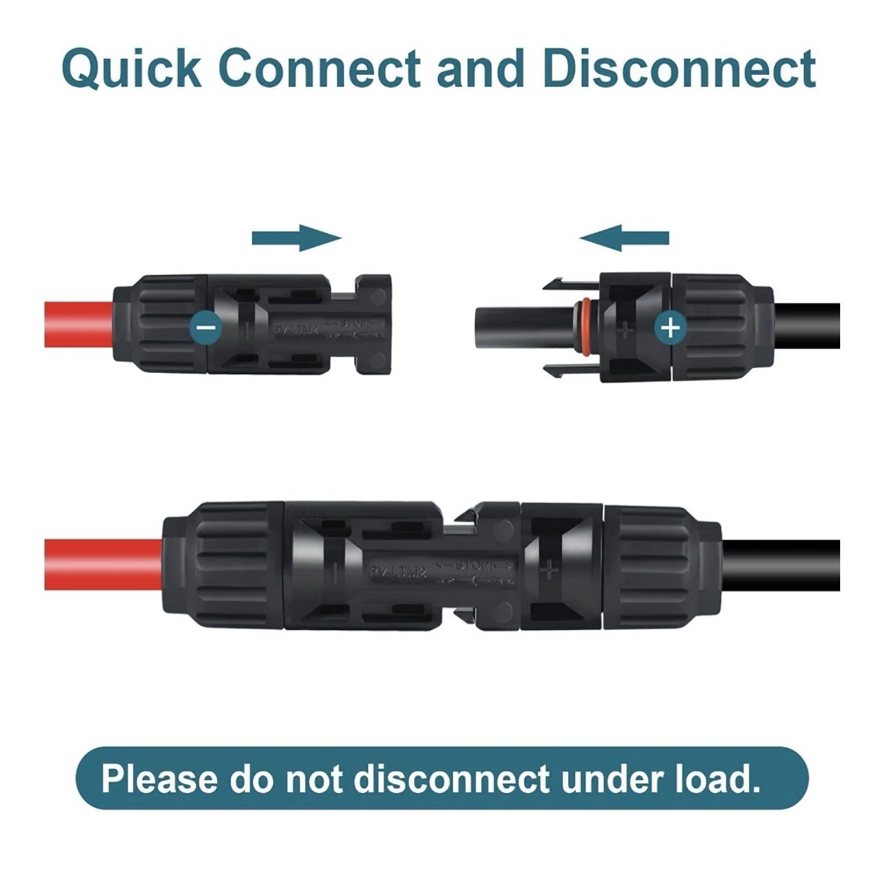 12AWG Solar to XT60 Extension Cable, 2FT Solar to XT60 Connector