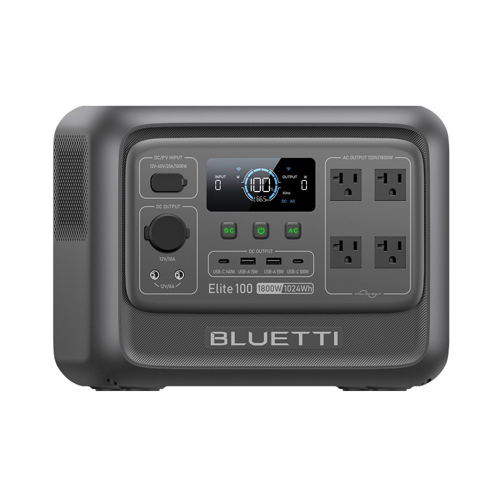 BLUETTI Elite 100 V2 Portable Power Station 1800W 1024Wh LFP for Camping Backup