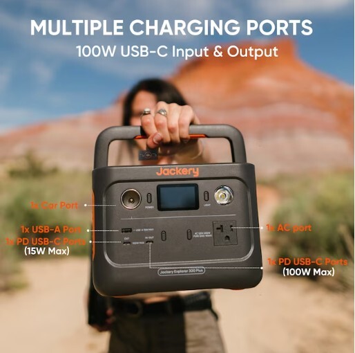 Portable Generator Power Station Jackery Explorer 300 Plus 300-Watt