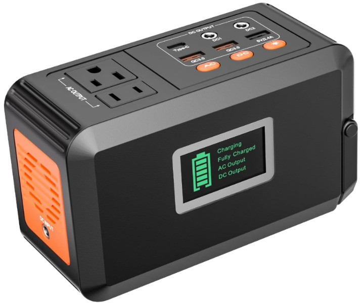 Estación de Energía Portátil 88Wh, 120W/240W Pico, Solar, USB, AC y LED, Nuevo