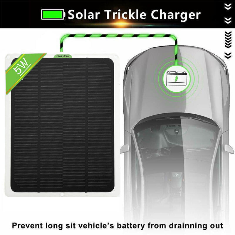 20W(Watts) 12V(Volts) Monocrystalline Solar Panel Battery Maintainer for Boat RV