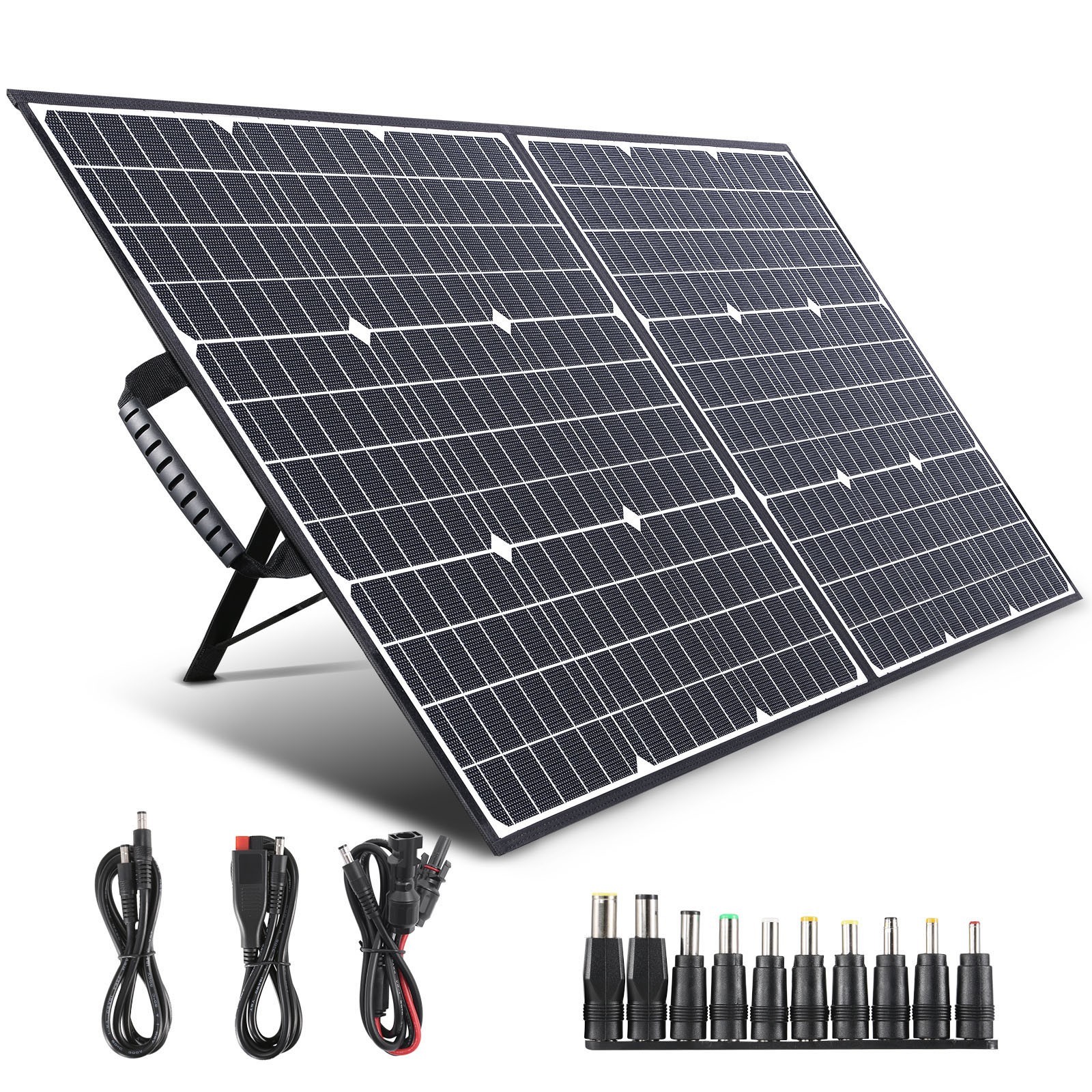 SWAREY 100W Foldable Solar Panel Portable Solar Charger for Outdoor Camping