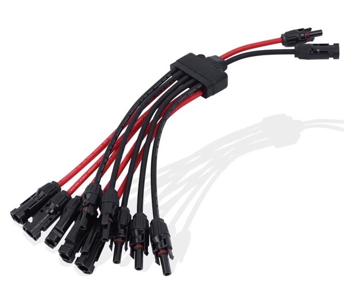 2 To 10 Solar Panel Connectors, Y Branch Parallel Adapter 1500V Waterproof