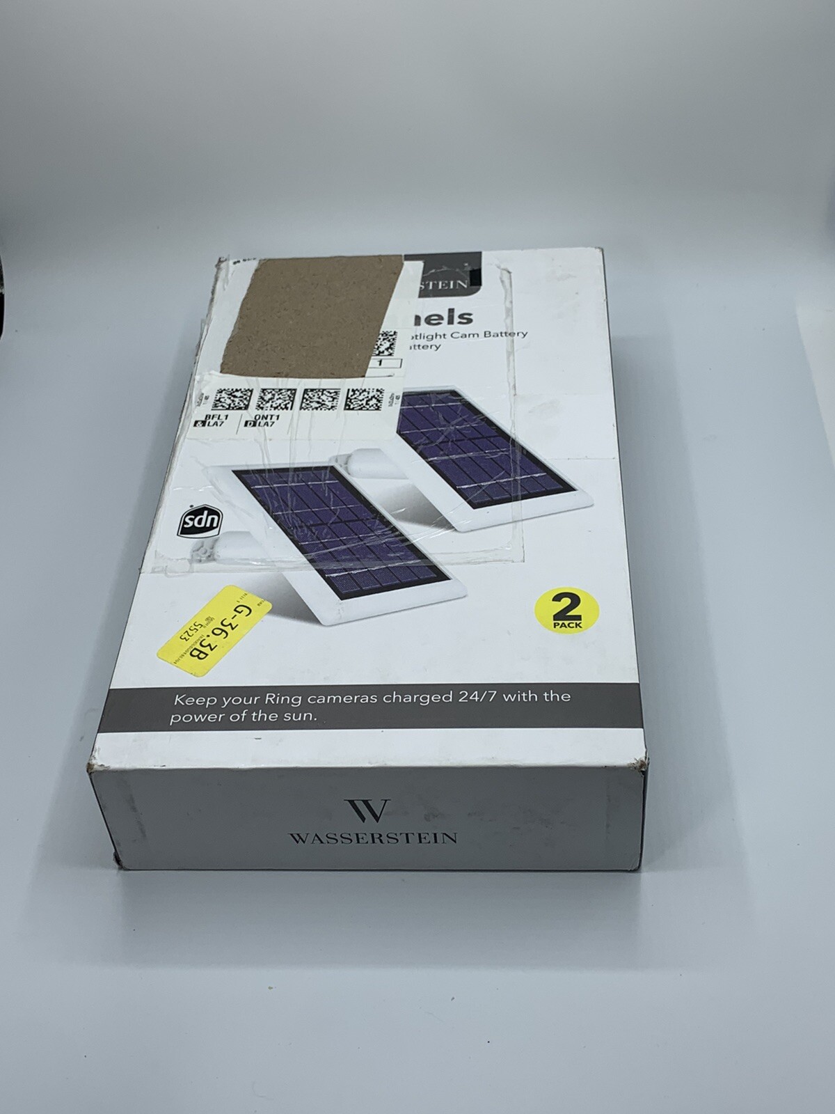 wasserstein solar panel 2 pack black