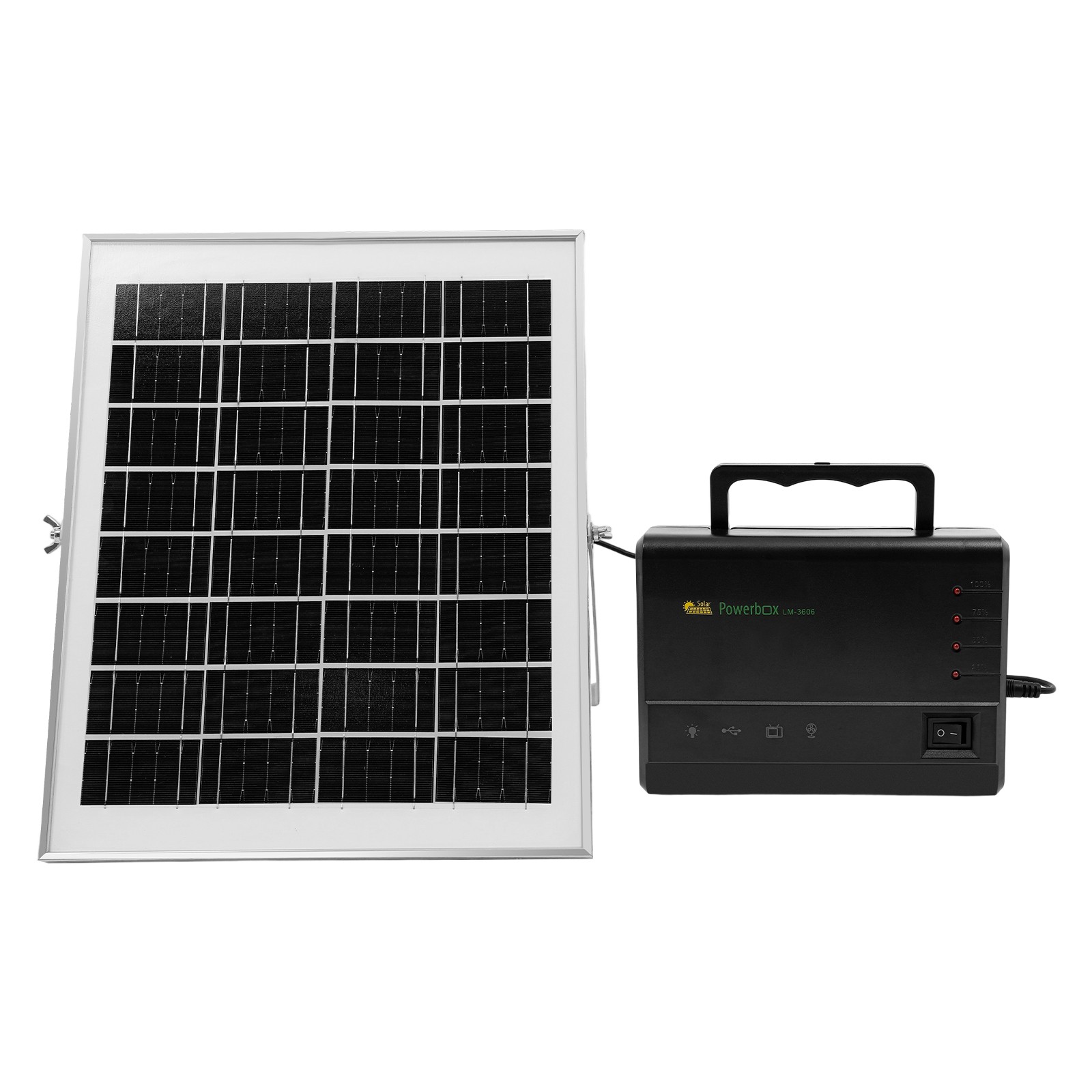 12W Power Station Solar Generator Lighting Kit Solar Light For Home Camping