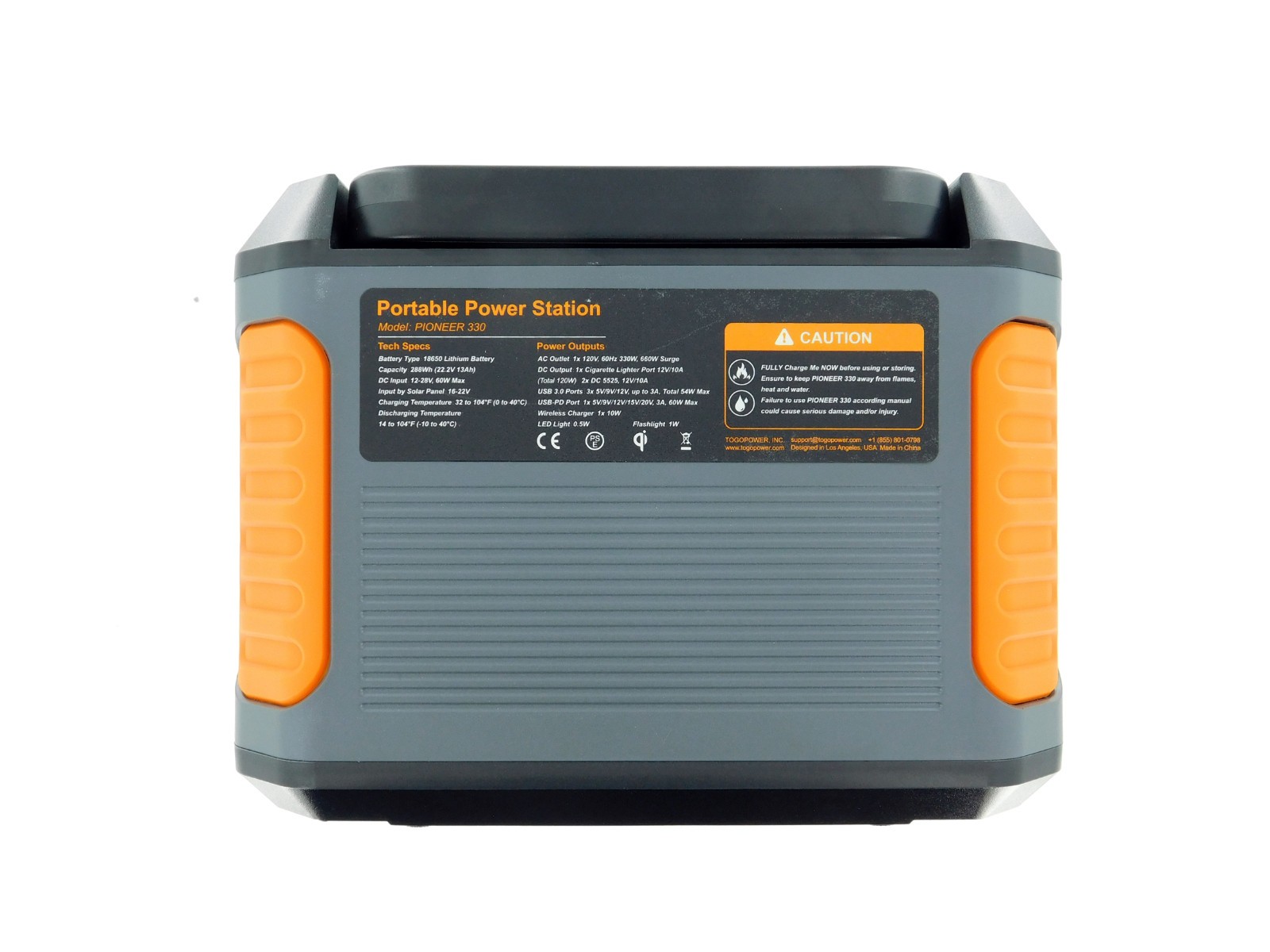 Baldr Pioneer 330 Portable Power Station (288Wh / 330W Rated) Backup Lithium Bat