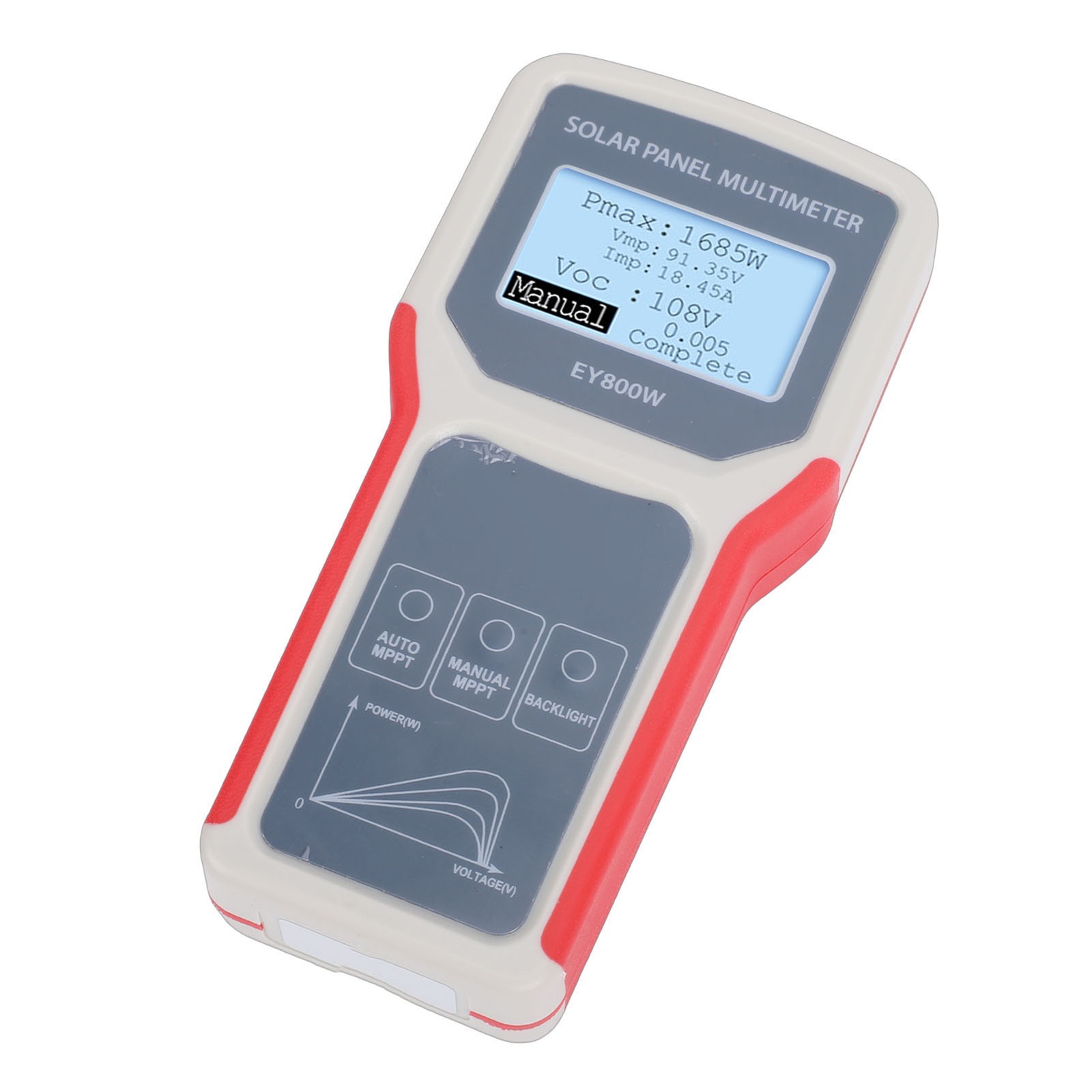 1-Solar Panel Tester LCD Display For Solar System Use 800W 12V-60V Multimeter