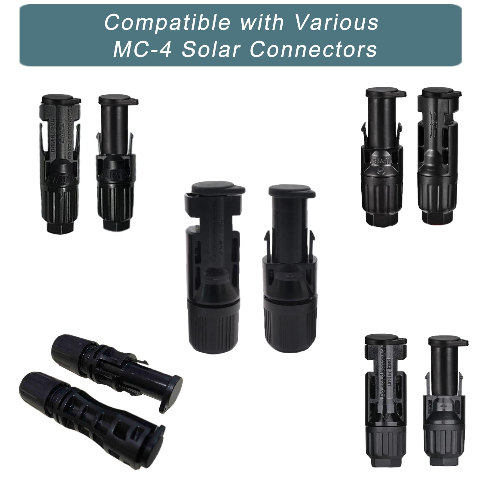 KarlKers Solar Connector Caps, IP67 Solar Panel Connector Cap Weather Resista…