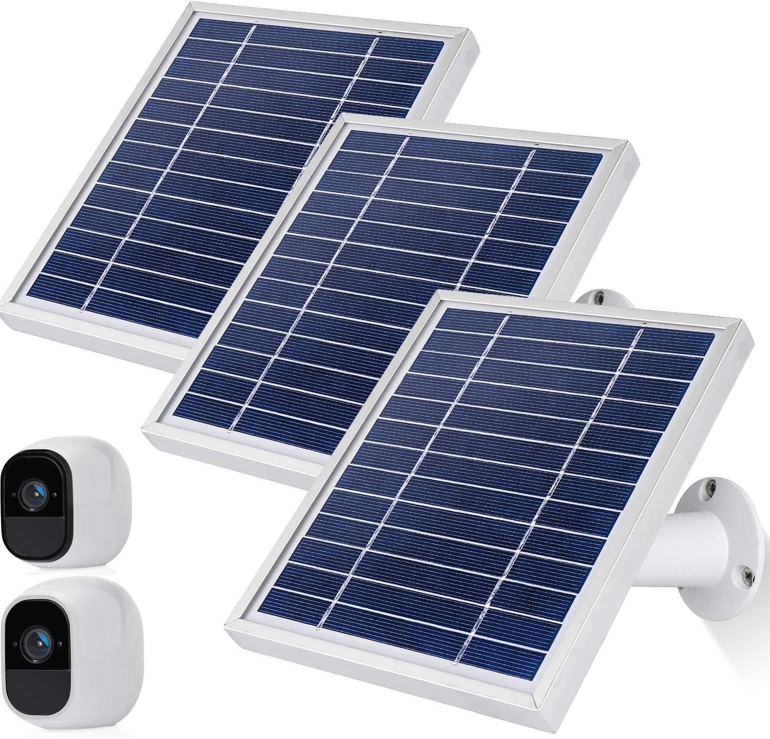 Solar Panel Works for Arlo Pro and Arlo Pro2 Camera,11.8Feet Power Cable and Adj