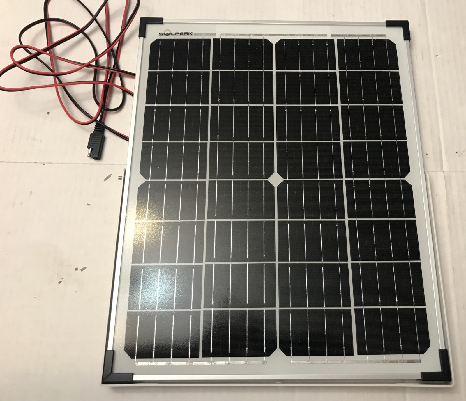 SOLPERK 25W 12V Solar Battery Charger, Waterpoof Solar Panel Kit