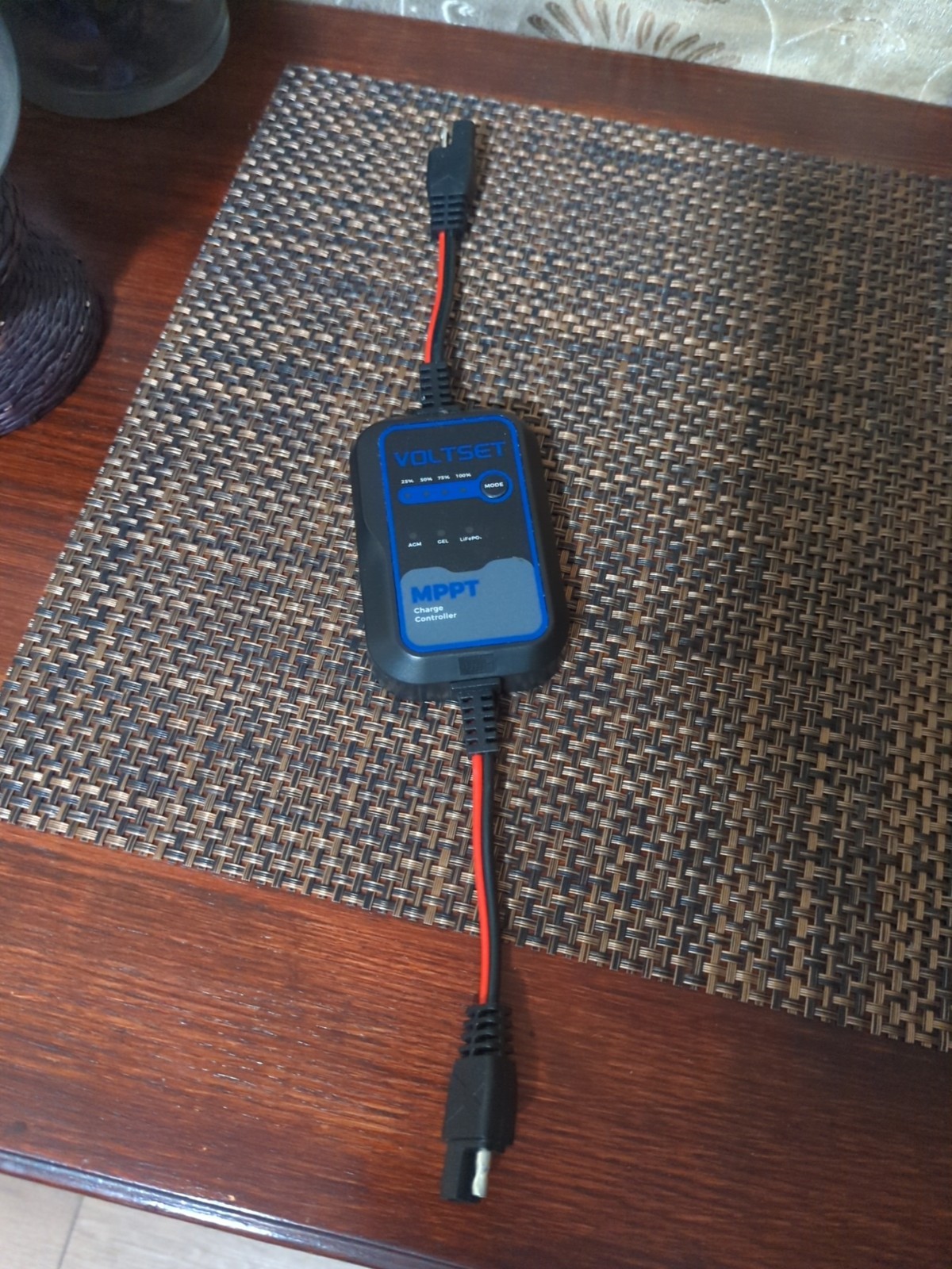 Voltset 12V MPPT Solar Charge Controller for AGM, Gel, LiFePO4 Batteries