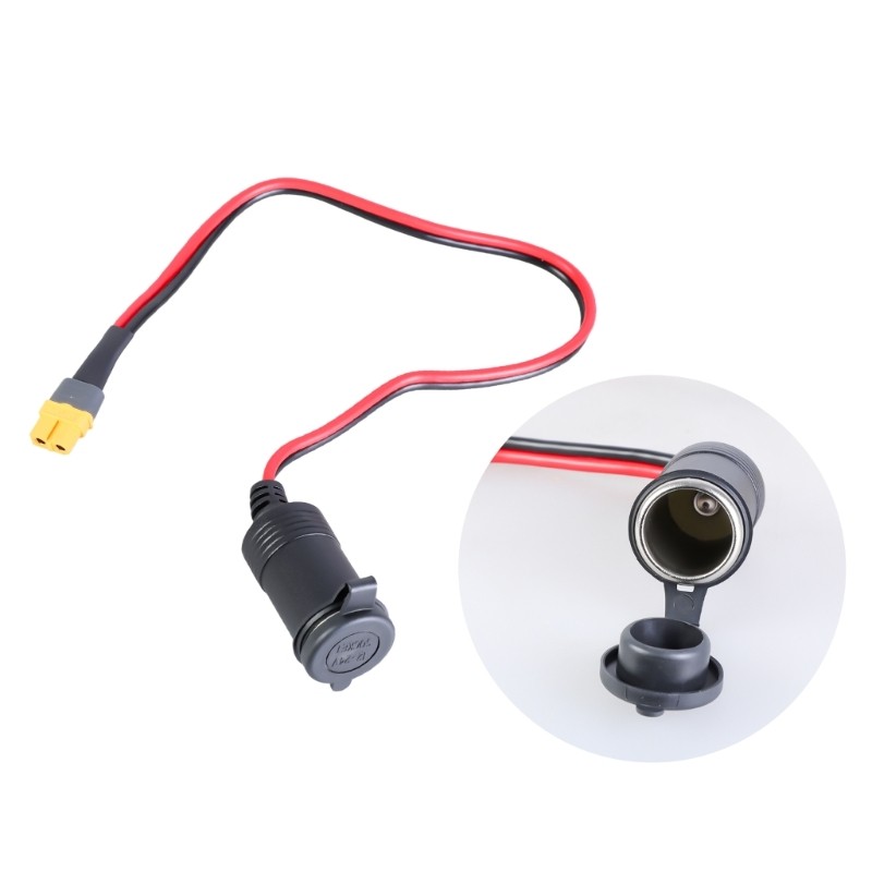 Portable XT60 Battery Charging Cable XT60 Male/Female to Car Charging Adapter