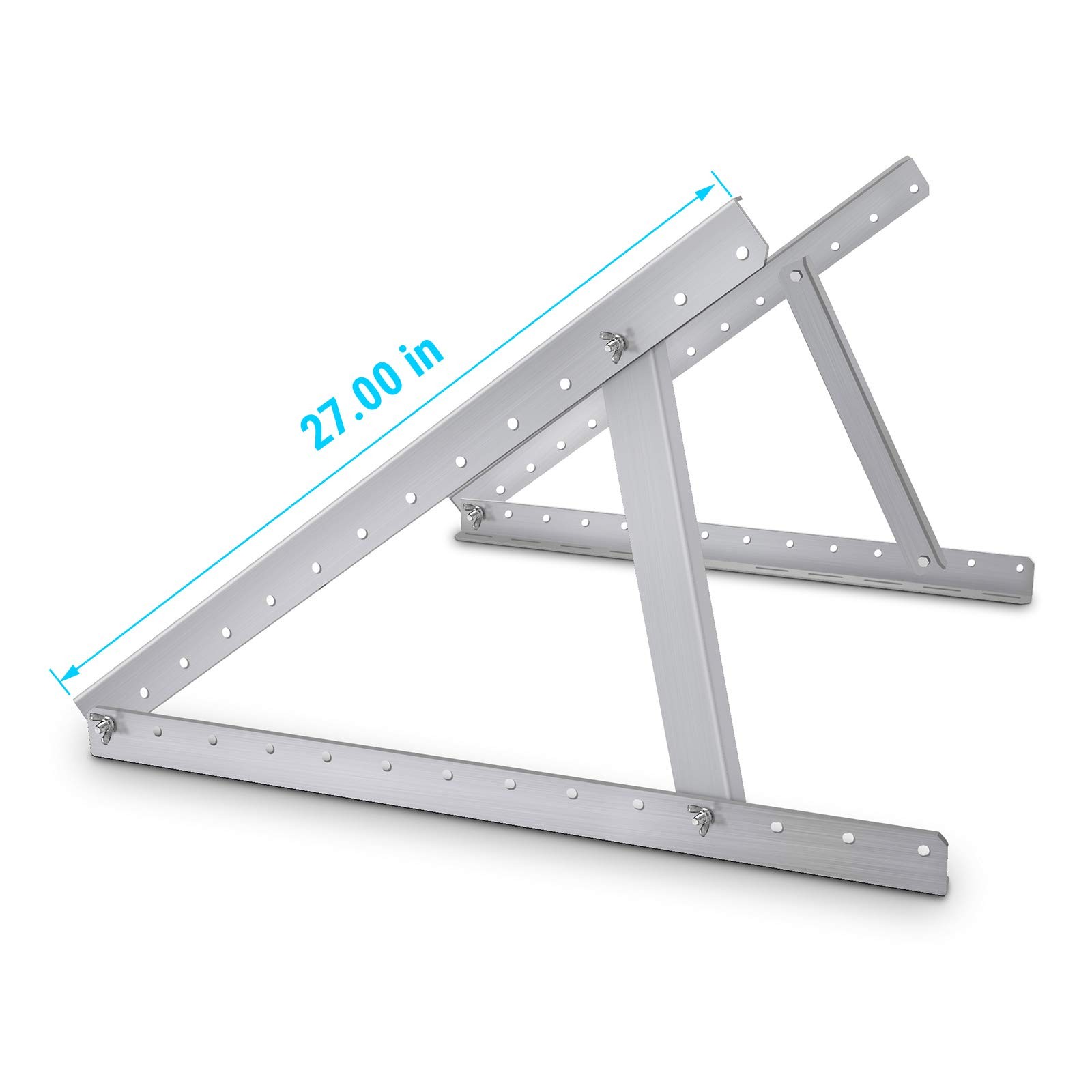 Adjustable Solar Panel Tilt Mount Brackets Kit Folding Tilt Legs, Installed f…