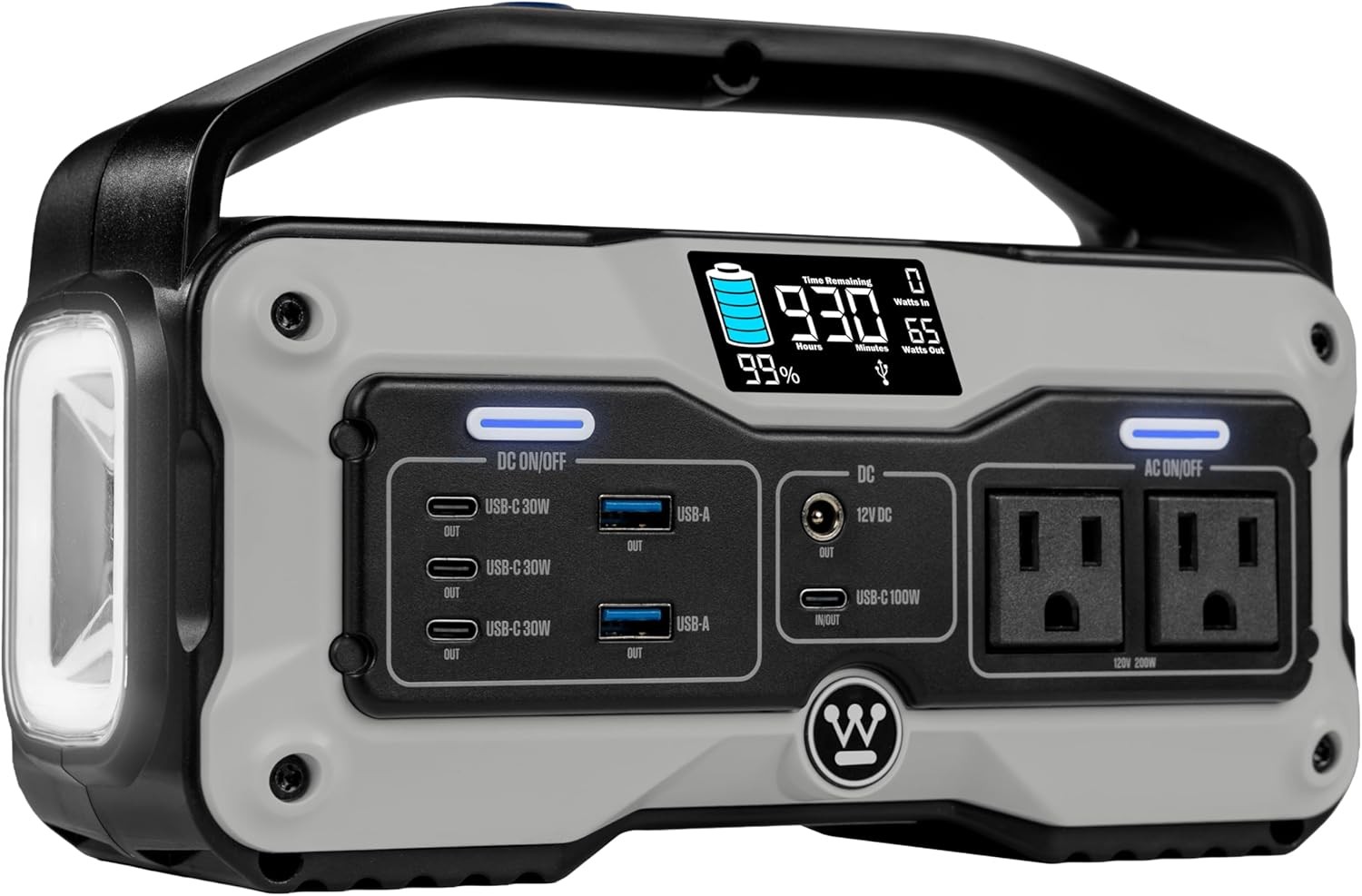 400W 183Wh Portable Solar Generator Westinghouse
