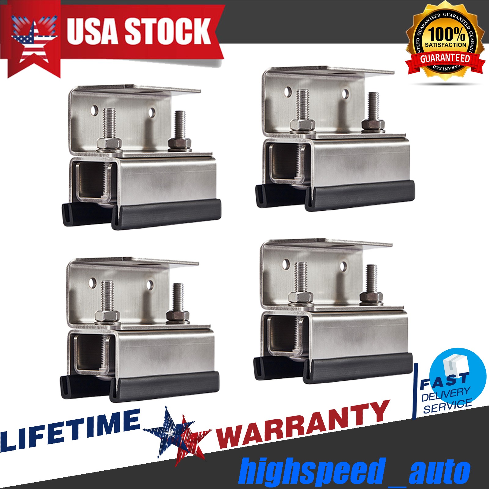 4PCS Roof Mount Kits Bracket Mounting Mounts For ProMaster,Boxer,Jumper,RV