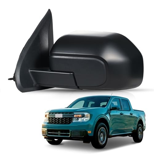 Left Driver Side Mirror for 2022-2024 Ford Maverick L – 5 Pin & Textured Black