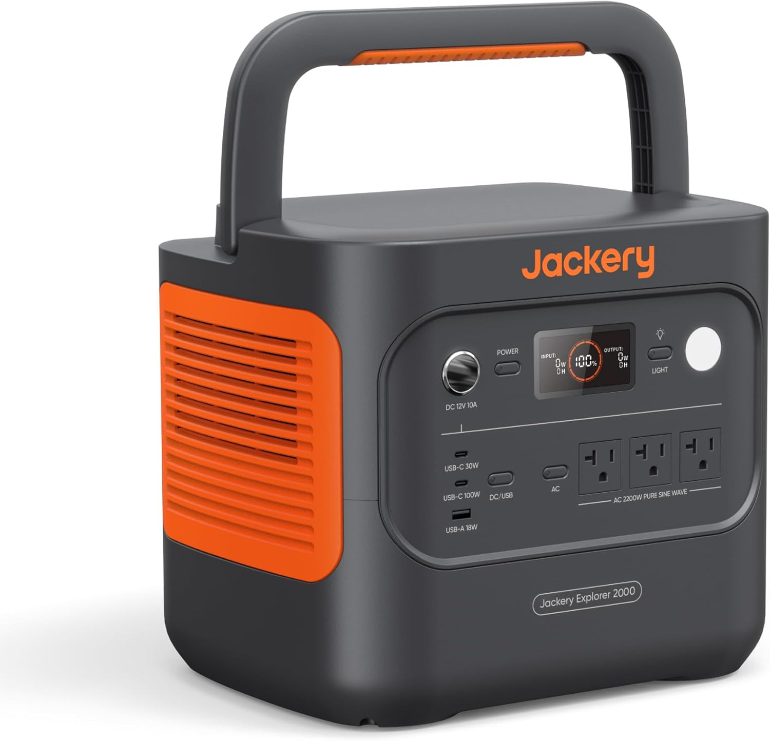 Jackery Explorer 2000 V2 Portable Power Station, 2042Wh Lifepo4 Home Backup Batt