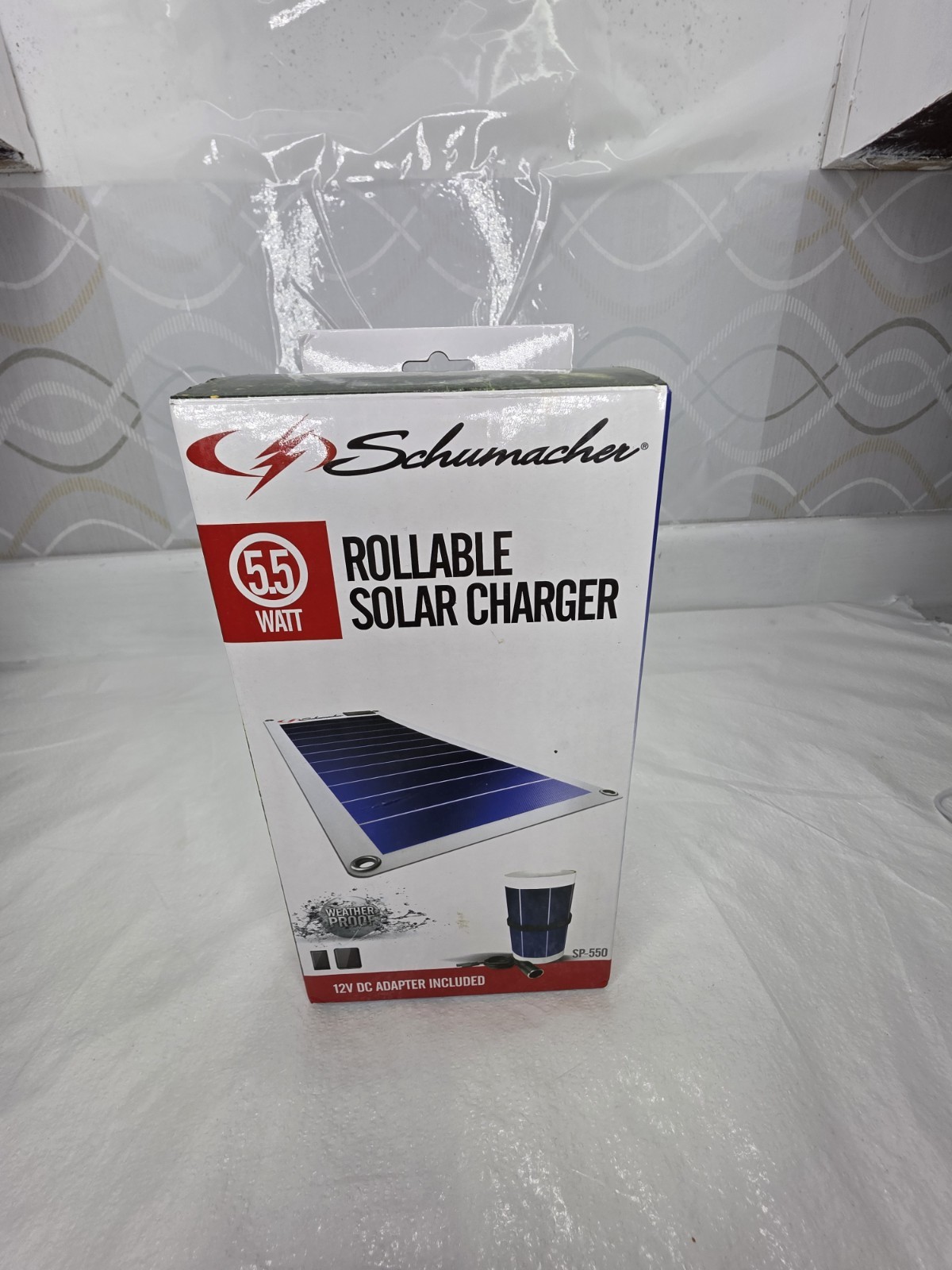 SCHUMACHER SP-550 Weather Proof Rollable Solar Panel Charger, 5.5W Works