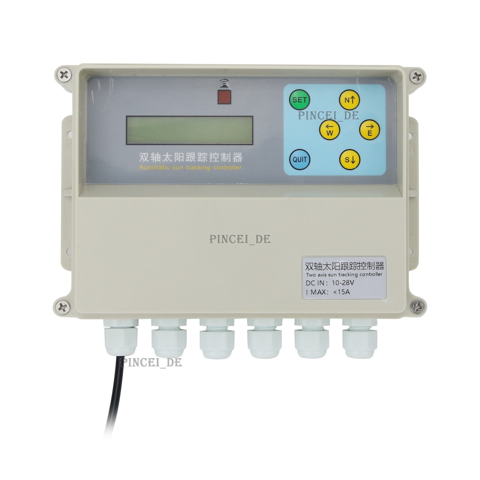 2 Axis Solar Tracker Controller Automatic Solar Tracking System w/Remote Control
