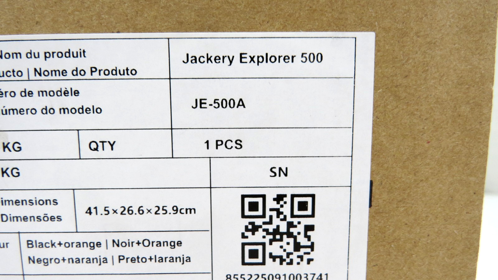 Jackery Explorer 500 Portable Power Station 500 Watts