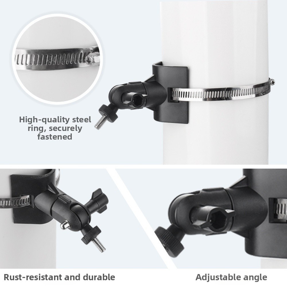 360 Degree Full Rotation Mount Bracket for Outdoor For Security Camera Pole Use