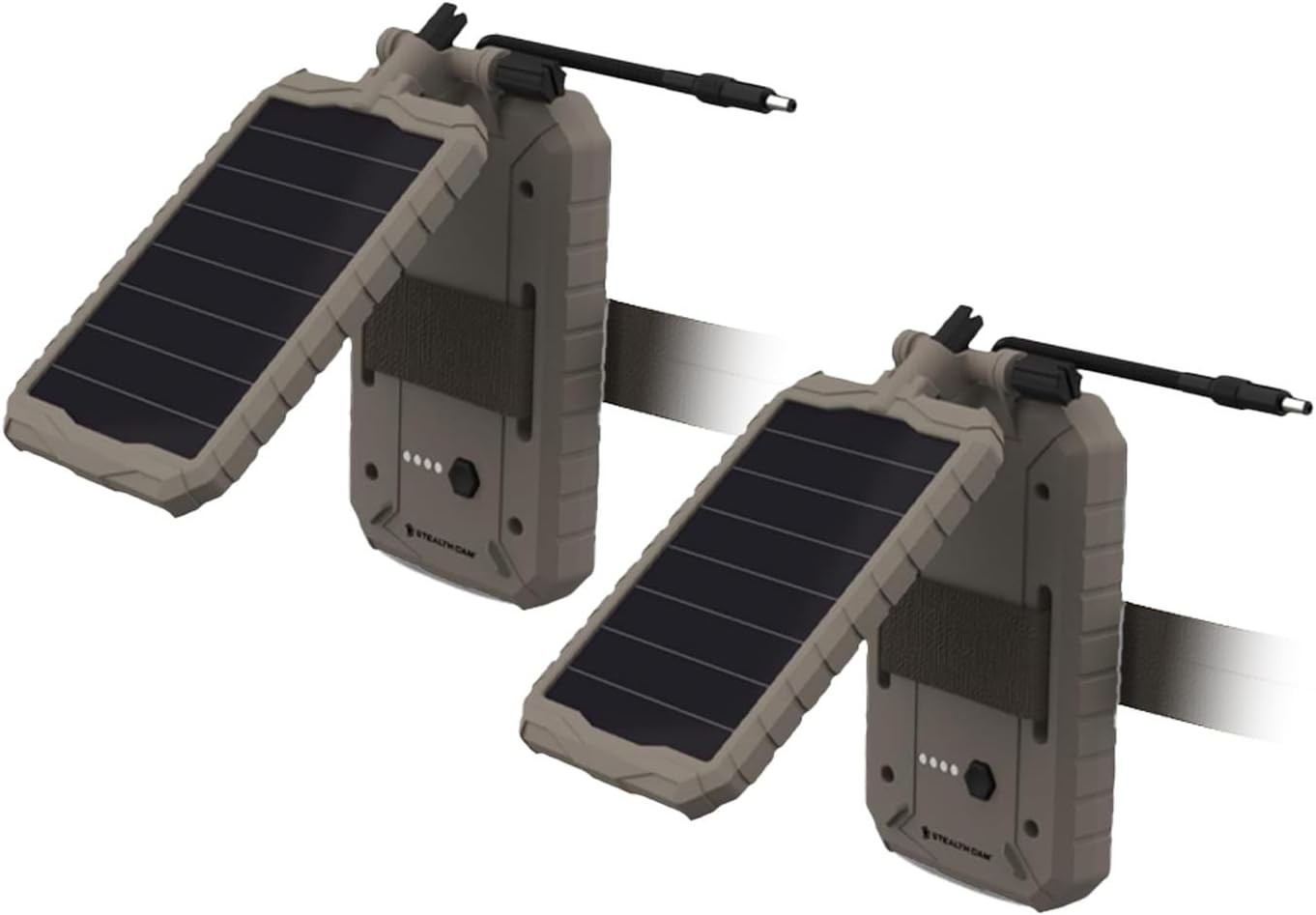 Sol-Pak 3000mAh Solar Battery Pack 2-Pack | Adjustable T-Swivel Brackets