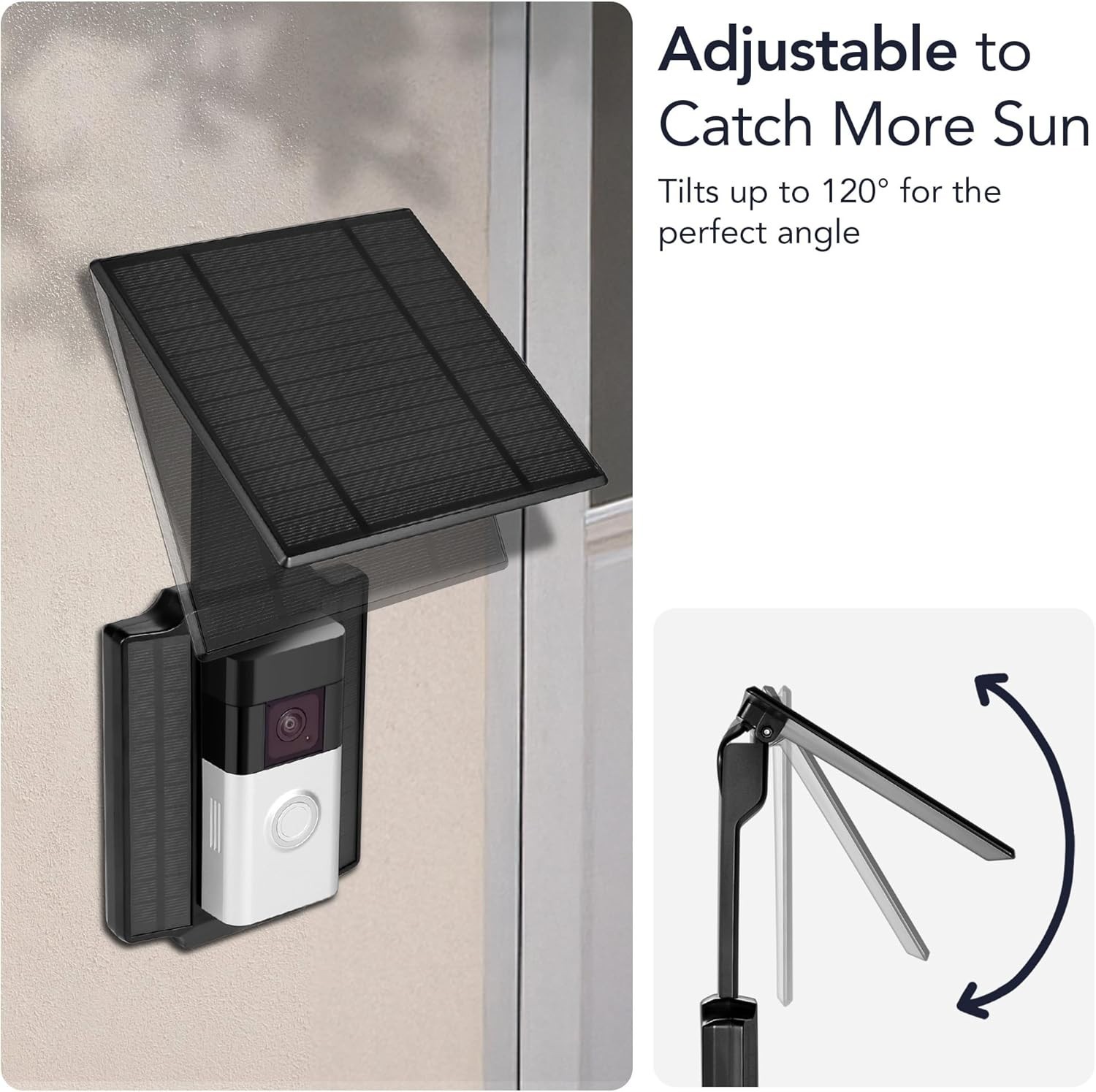 Universal Solar Charger Compatible with Ring Battery Doorbell 2024 Release/Pr…