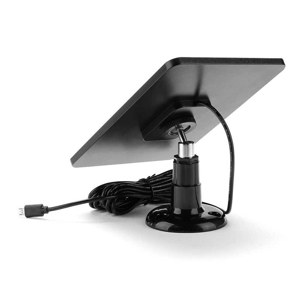 10W Solar Panel for Security Camera Light Stand USB Charging Waterproof Outdoor