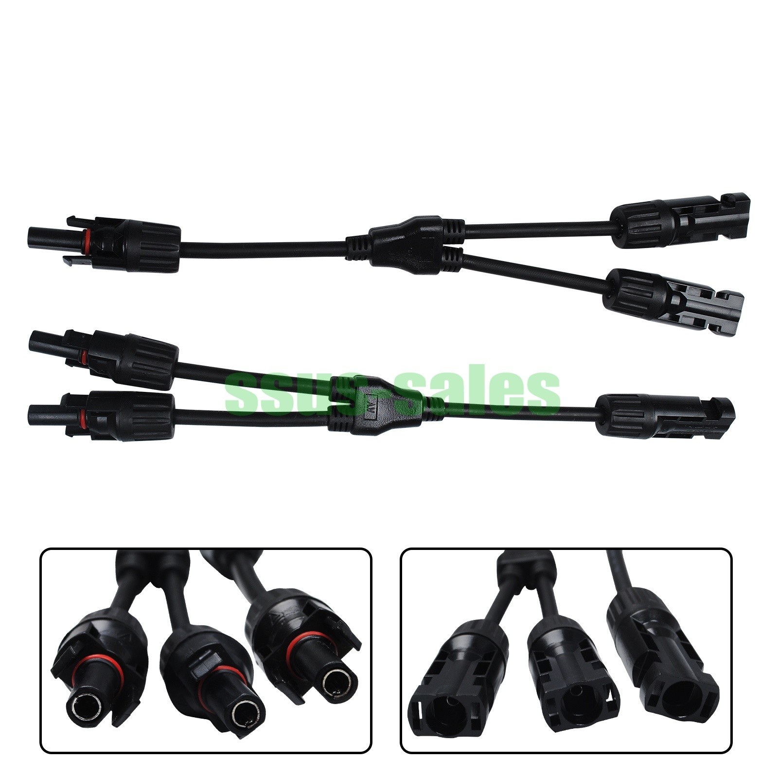 Solar MC-4 Photovoltaic Connector Y-Type Splitter Adapter with Waterproof NEW