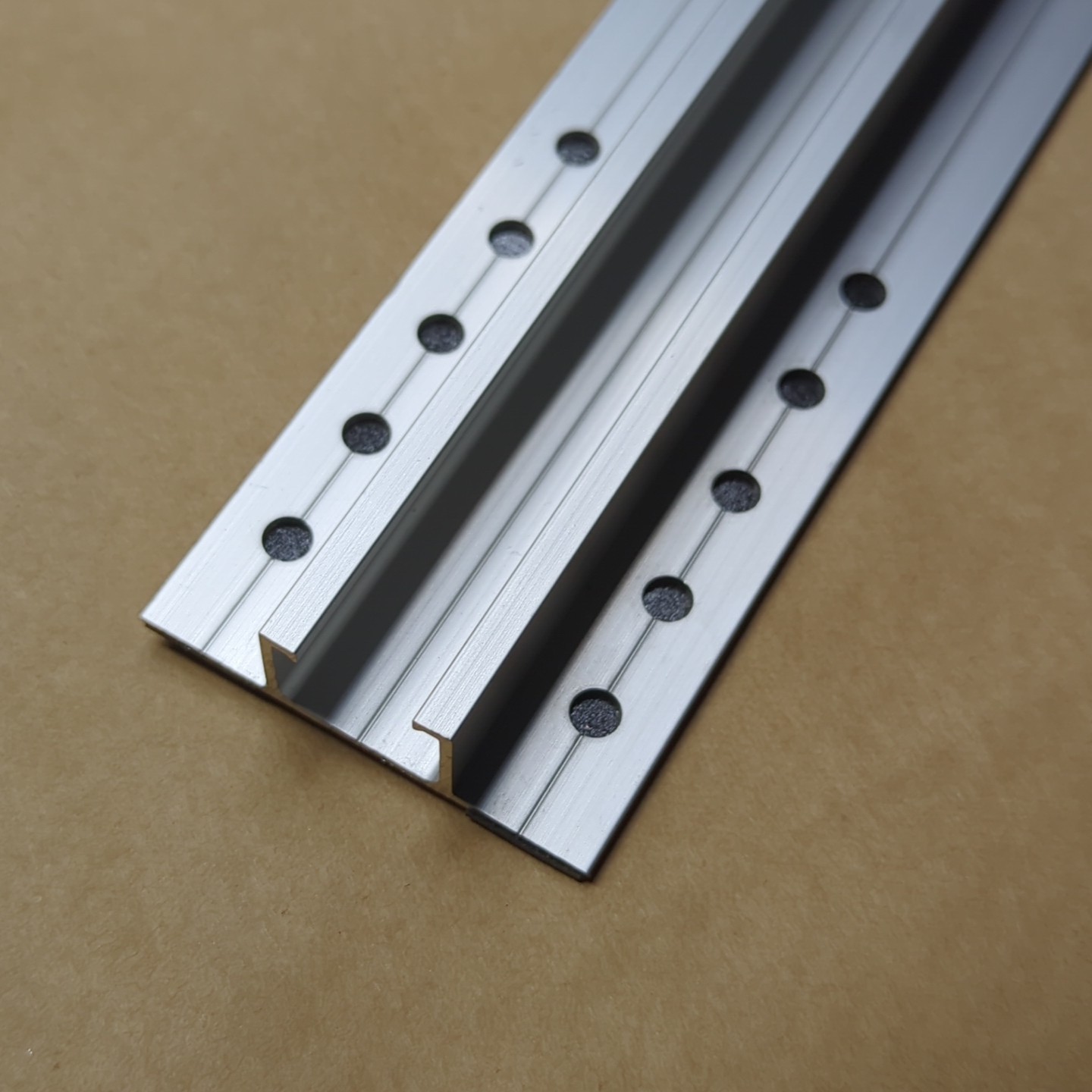Solar Panel U Mini Rail Kit Mounting Bracket Aluminum For 4 Solar Panels 35mm