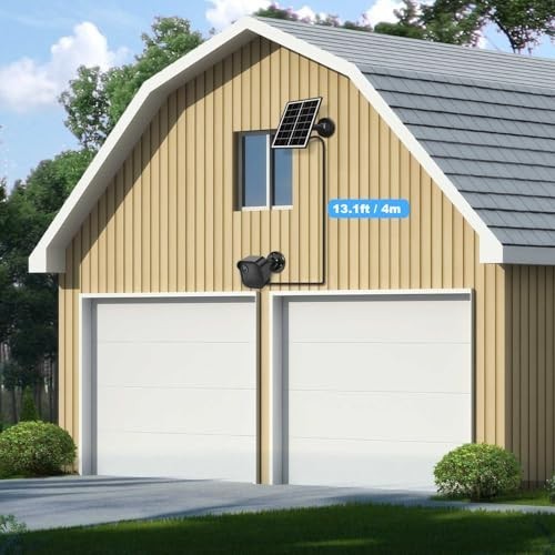 5W Solar Panel Charger for Blink Outdoor/Indoor Cameras, 13.1ft Cable & Mount