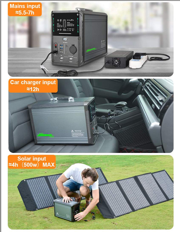PREMIUM 1500W Rugged Solar Generator with panels included **in stock