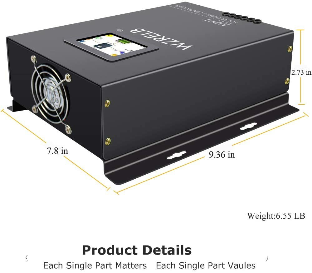 Pure Sine Wave Inverter 24V to 120V 240V 6000W MPPT Solar Charge Controller 60A