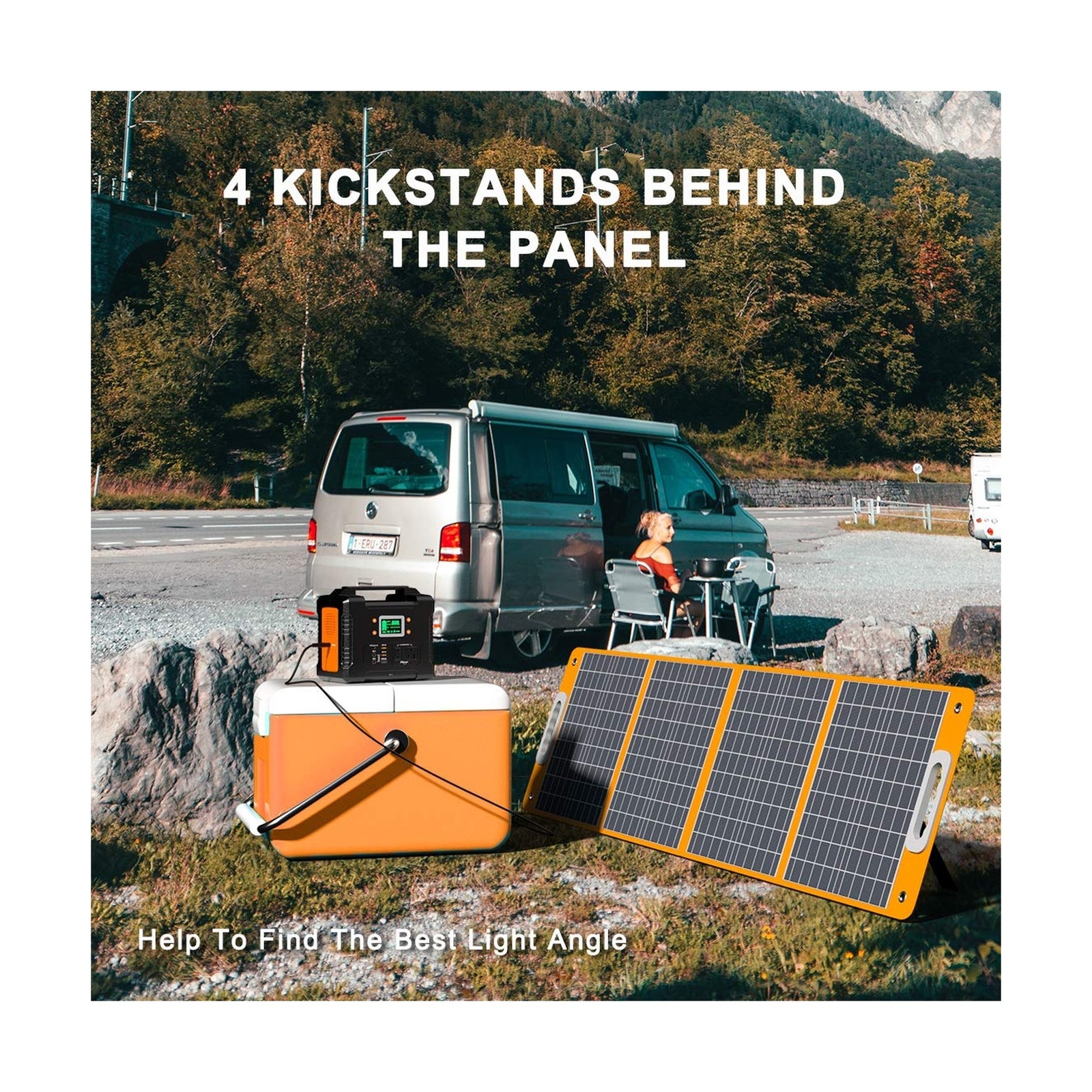 Foldable Solar Panel, FF FLASHFISH 18V/100W Portable Solar Charger Charge for…