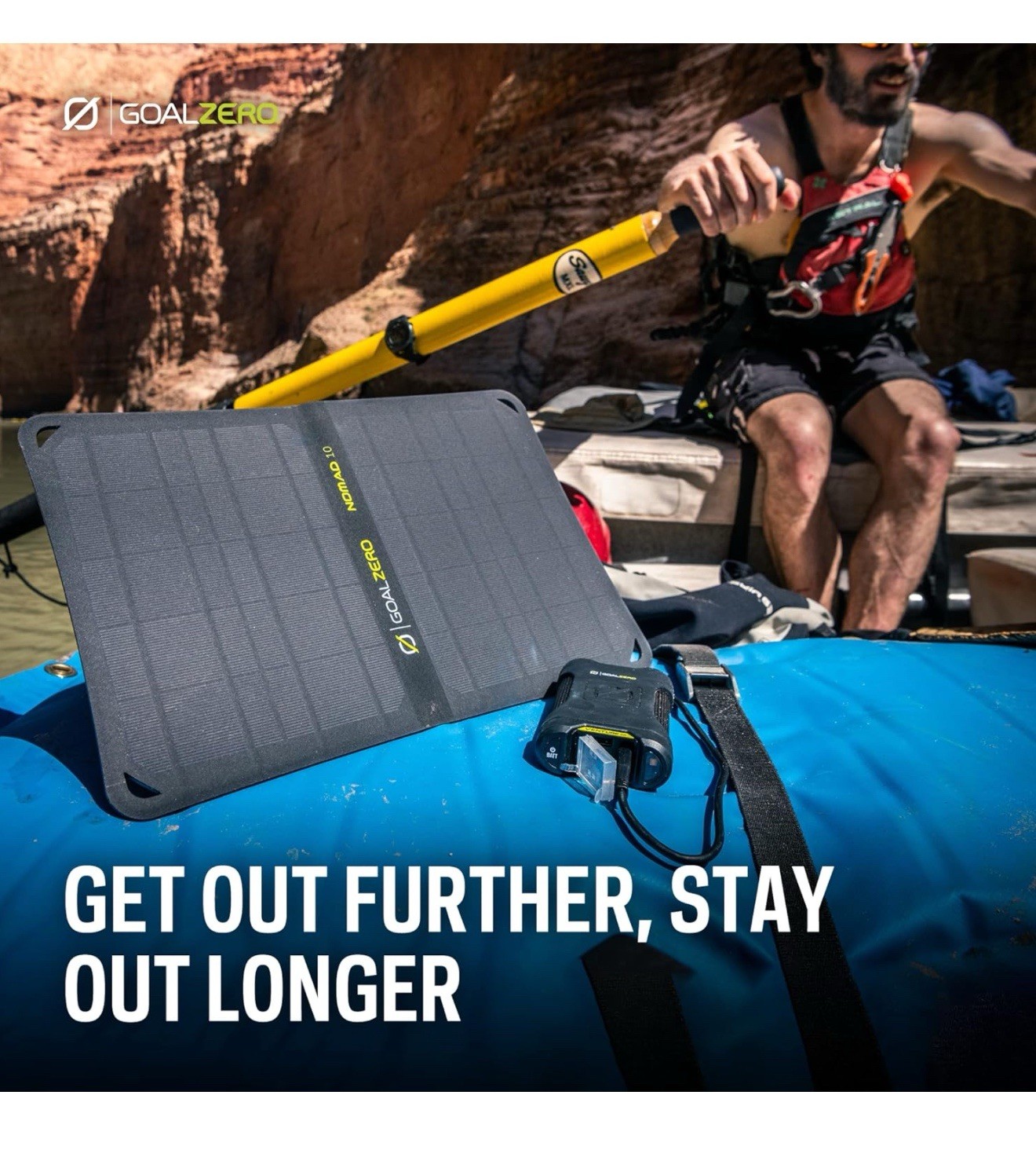 Goal Zero Nomad 10, Foldable Monocrystalline 10 Watt Solar Panel with USB Port