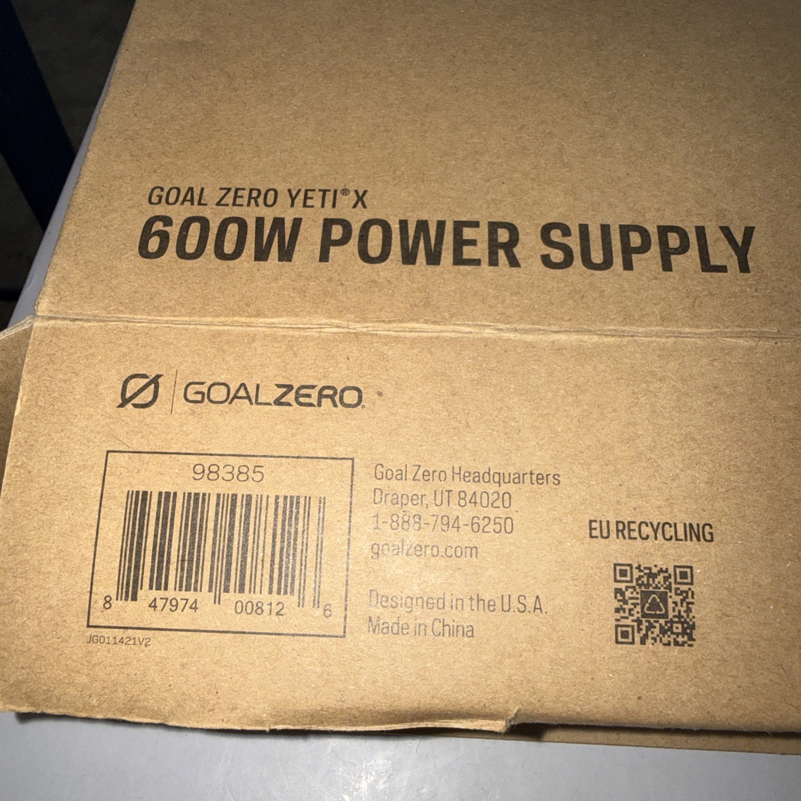 Goal Zero Yeti X 600W Power Supply New Open Box