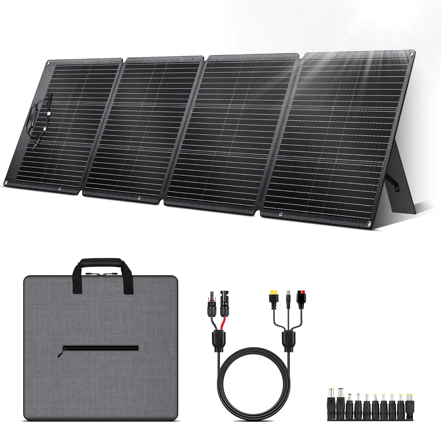 200W Ultra-Light Foldable Solar Panel Kit for Camping & Off-Grid Power