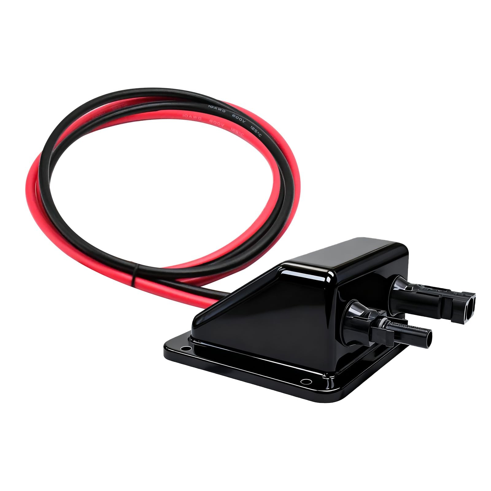 Slocable Solar Cable Entry Gland, Dual Cable Entry Housing with 1m 6mm² Solar