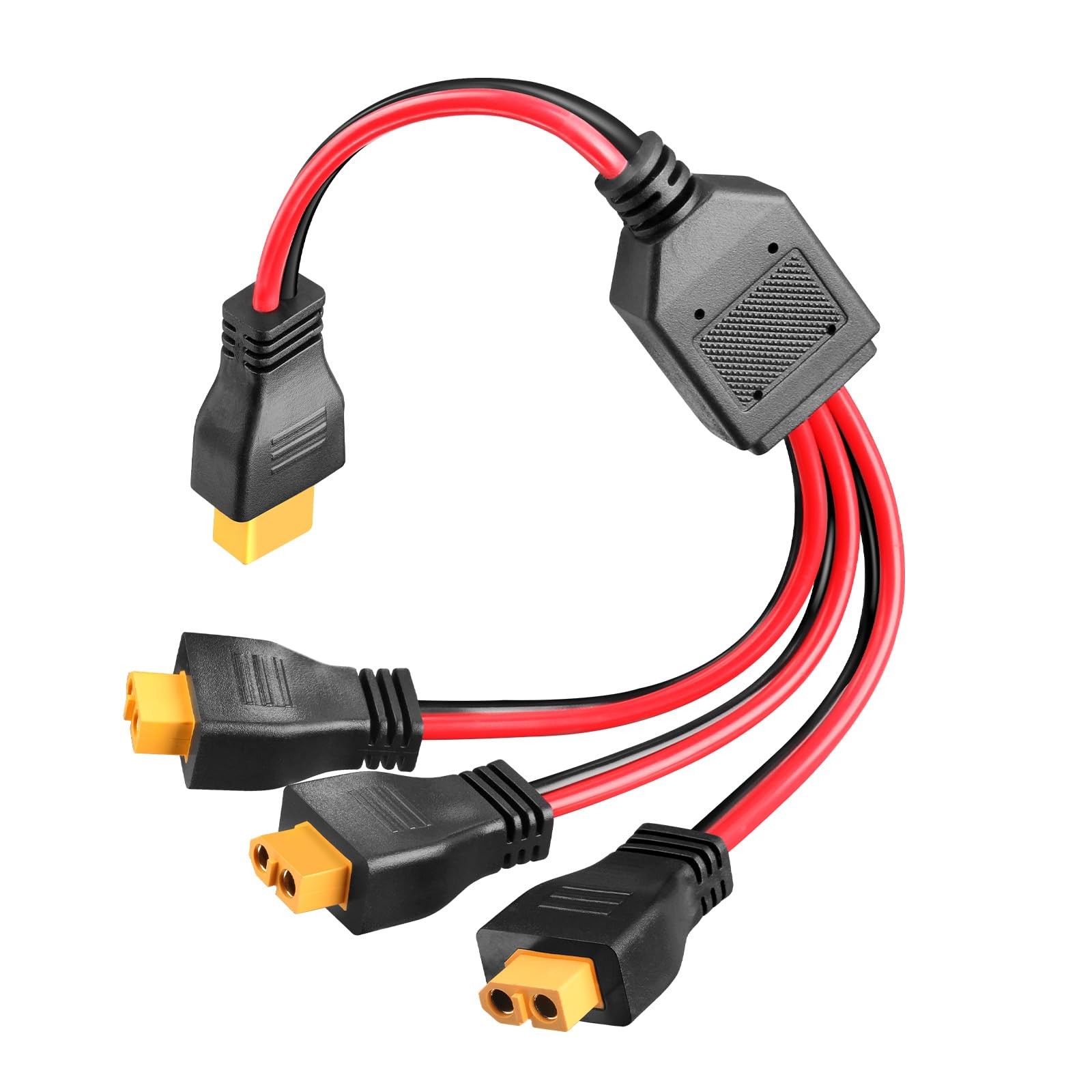 XT60 Y Splitter Cable 12AWG XT60 1 Male to 3 Female Parallel Connector Adapte…