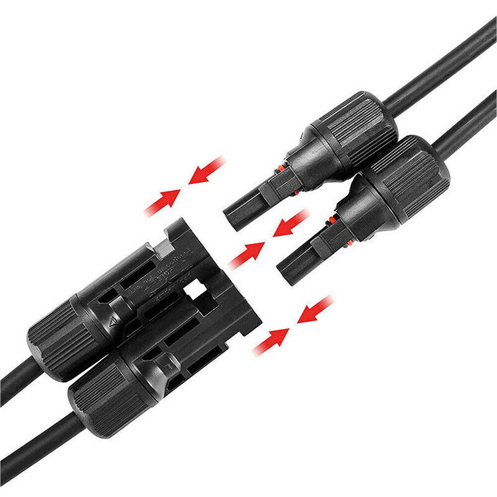 Solar Panel Y Branch Cable Connection Waterproof Adapter Connector Extension NEW