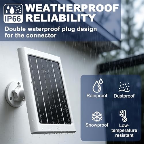 5W Solar Panel for Ring Spotlight Cam Plus/Pro and Stick Up Cam Battery, 1 Pack