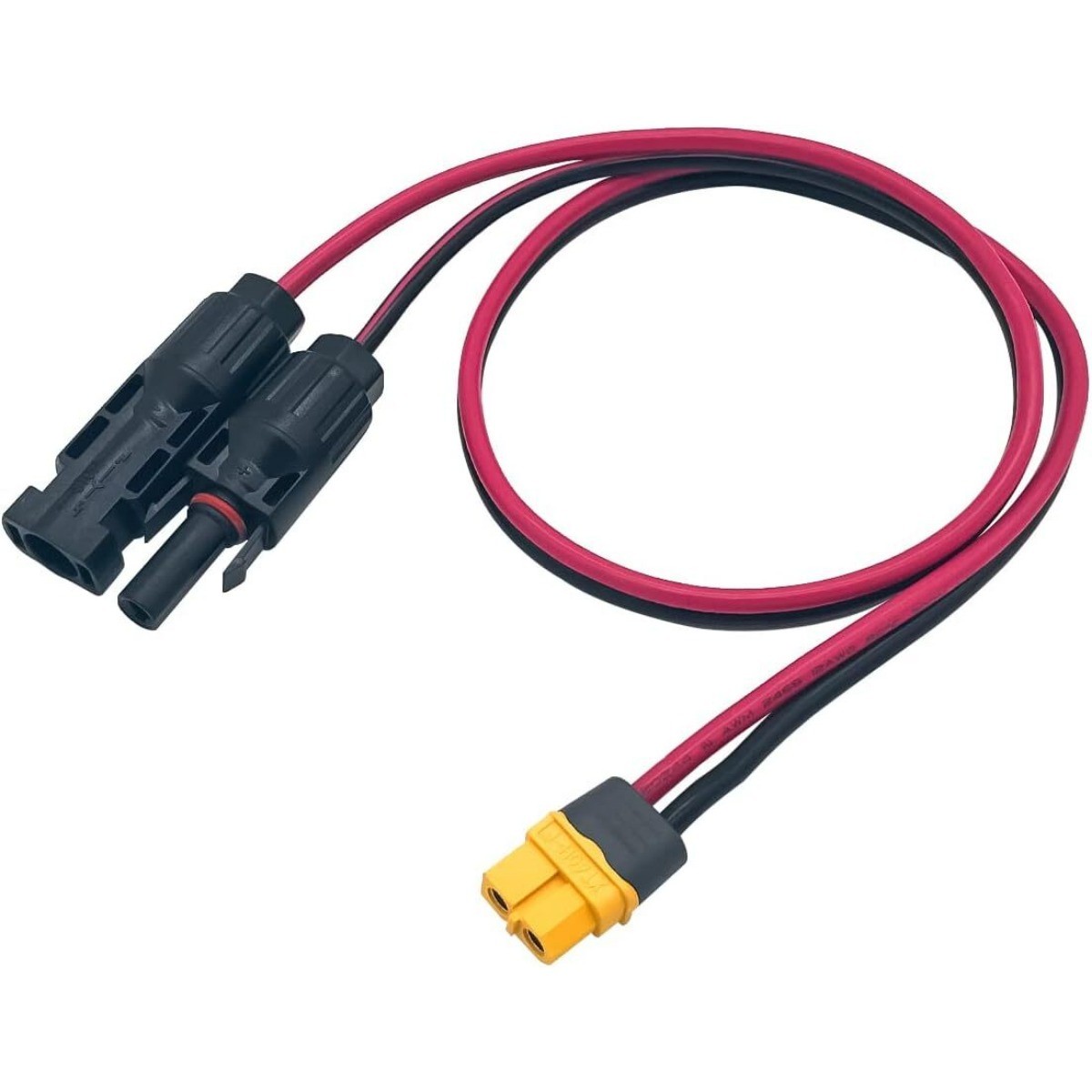 1PC 3.3Ft Solar Connector to XT60 Adapter Charging Extension Cable for Solar