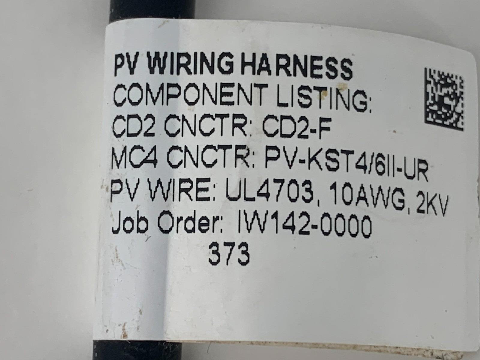 Amphenol ATPI 012038 Black 1500V 30A OAL 17″ CD2 & MC4 CNCTR PV Wiring Harness