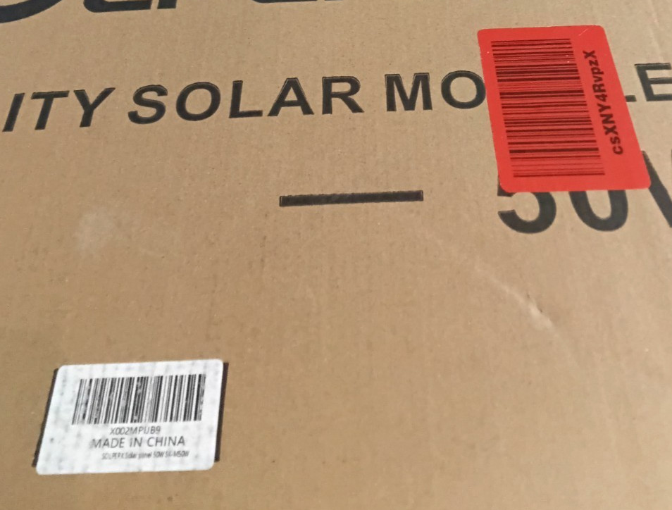 Solperk Solar 50W Solar Panel With Charge Controller Complete NEW