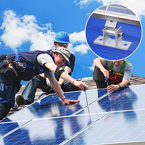 Adjustable Solar Panel Mounting Brackets Kit – 8PCS, 10-60° Tilt for RV Roof 400