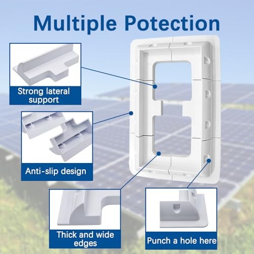 4pcs Solar Panel Mounting Brackets Kit, Dill 4 pcs corner mounting brackets