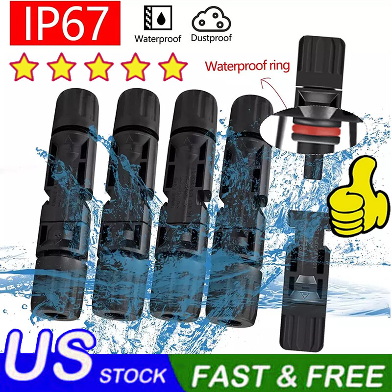 100 Pairs Male Female Wire Cable Connector Set Solar Panel Waterproof Connectors
