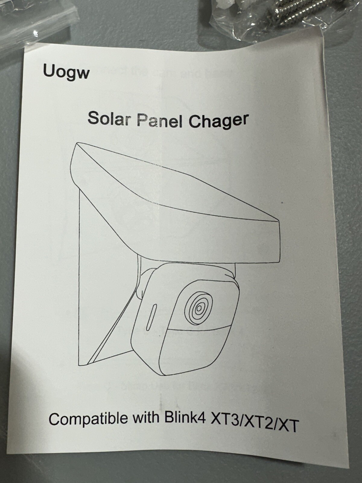 Uogw Solar Panel Charging Mount Compatible with Blink Outdoor 4th Gen. (A3)